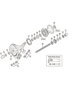 Shimano Shimano Spares HB-MC10 cone with dust cover M9 x 10.4 mm