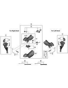 Shimano Shimano Spares ST-R8000 right hand bracket assembly
