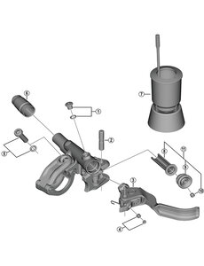 Shimano Shimano Spares BL-M7100 left hand lever member unit