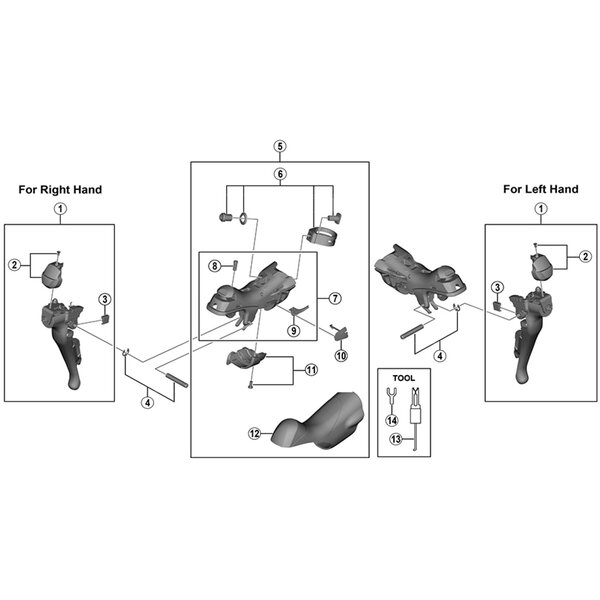 Shimano Shimano Spares ST-R3000 left hand bracket assembly