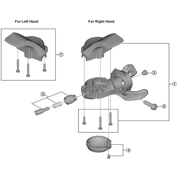 Shimano Shimano Spares SL-R3000 Right hand indicator unit