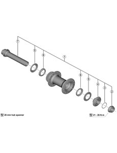 Shimano Shimano Spares WH-RS170-CL-F12 ball retainer 5/32 x 15 mm