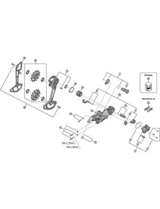 Shimano Shimano Spares RD-M9120 switch lever and fixing plate
