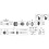 Shimano Shimano Spares SG-C7050-5R/5V internal assembly, axle length 187mm