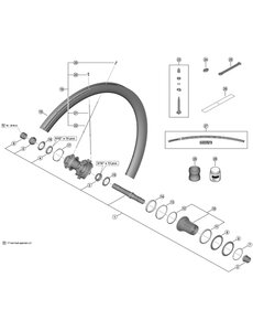 Shimano Shimano Spares FH-M9111 right hand ball retainer, 3/16 x 13 mm