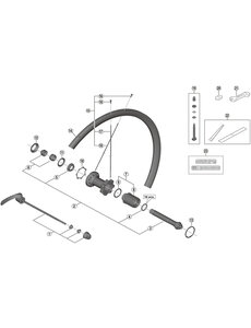 Shimano Shimano Spares WH-RS700-C30-TL-R left hand spoke, 273 mm