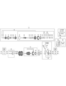 Shimano Shimano Spares SG-C3001-7R Internal assembly, 182 mm