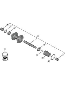 Shimano Shimano Spares FH-MT410 ball bearing 17 x 30 x 7