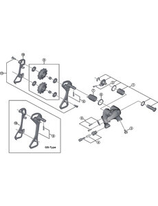 Shimano Shimano Spares RD-4700 inner plate for SS-type