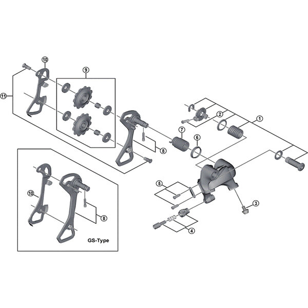 Shimano Shimano Spares RD-4700 inner plate for SS-type