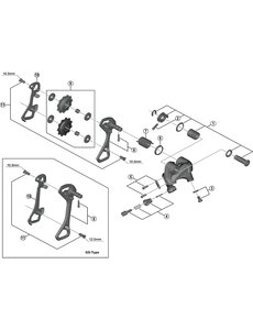 Shimano Shimano Spares RD-5800 B-axle assembly