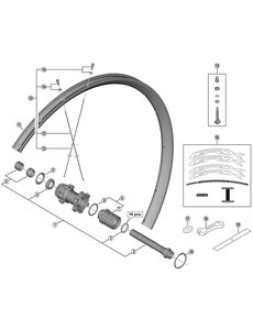 Shimano Shimano Spares WH-RX570-TL-650B spoke, 277 mm