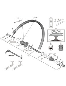 Shimano Shimano Spares WH-M8100-TL-F15-B-275 spoke, 283 mm