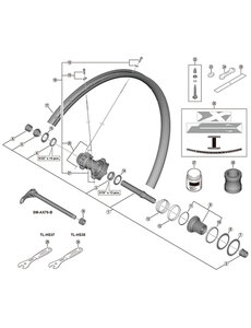 Shimano Shimano Spares WH-M8100-B complete hub axle