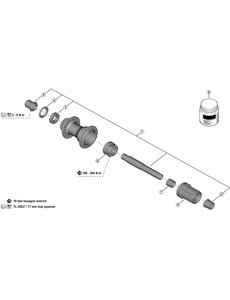 Shimano Shimano Spares FH-MT410 right hand cap unit