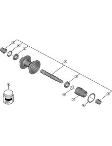 Shimano Shimano Spares FH-MT410 left hand nut with dust cover