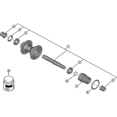 Shimano Composants Pour Nexus 7v Sg-7r45 5r/5l W/cj-nx10