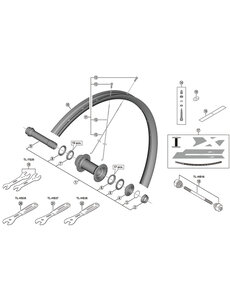 Shimano Shimano Spares WH-M8120-TL-F15-B-29 spoke, 293 mm