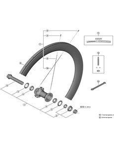 Shimano Shimano Spares WH-R9270-C60-HR-TU-F left hand spoke, 252 mm
