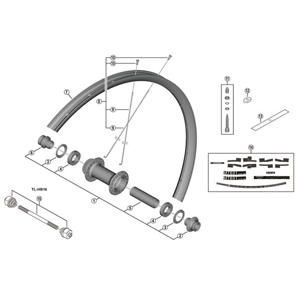 Shimano Shimano Spares WH-MT620-TL valve unit