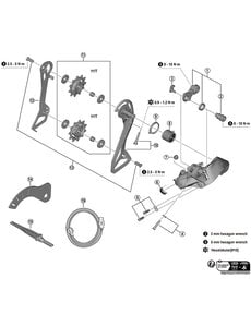 Shimano Shimano Spares RD-R7150 bracket axle unit