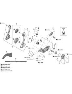Shimano Shimano Spares RD-R8000 cable adjusting bolt unit