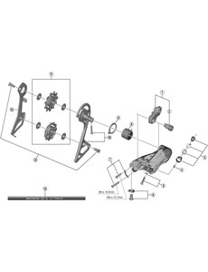 Shimano Shimano Spares RD-R8000 outer plate and fixing bolt, SS type