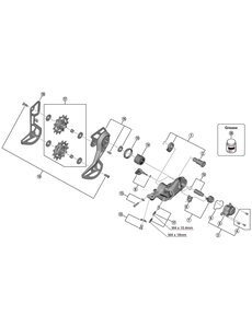 Shimano Shimano Spares RD-M5100 bracket axle unit