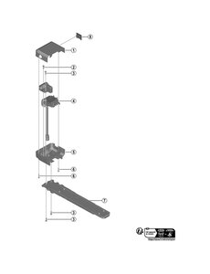 Shimano Shimano Spares BM-E6000 harness assembly 1000mm