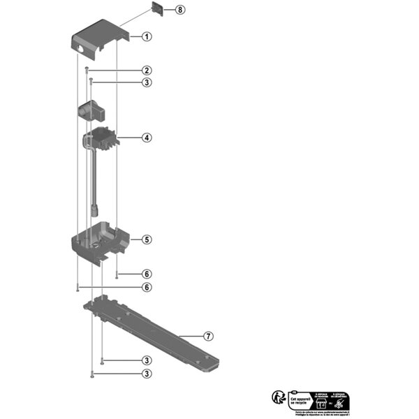 Shimano Shimano Spares BM-E6000 harness assembly 1000mm