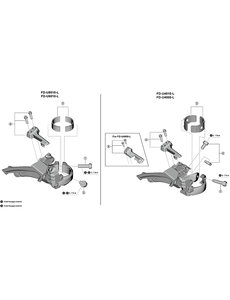 Shimano Shimano Spares FD-M3000 Clamp band adapter, 31.8 mm