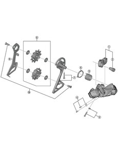 Shimano Shimano Spares RD-R8050 outer plate and fixing bolt