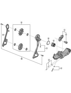 Shimano Shimano Spares RD-R8050-GS outer plate and fixing bolt