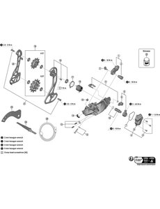 Shimano Shimano Spares RD-R8150 bracket axle unit for normal type