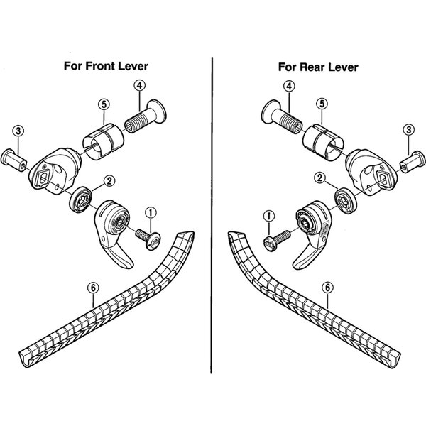 Shimano Shimano Spares SL-6208 lever boss cover for alloy frames