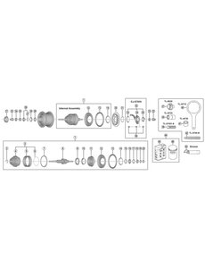 Shimano Shimano Spares SG-S7001-8 Internal assembly, 187 mm