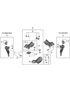 Shimano Shimano Spares ST-R3000 right hand name plate and screw