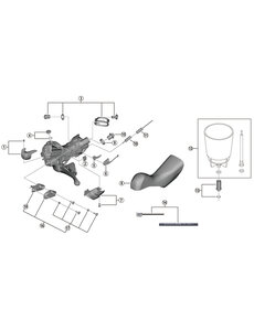 Shimano Shimano Spares ST-R9120 right hand name plate R and fixing screw