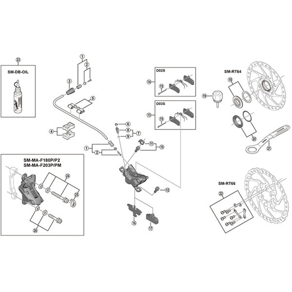 Shimano Shimano Spares BR-M810 spacer for bleeding