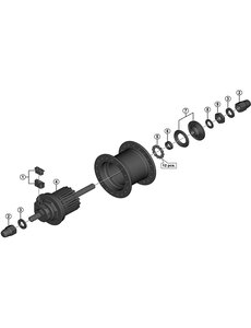 Shimano Shimano Spares Nexus HB-IM40 front cap nut M9
