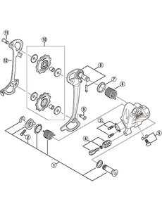 Shimano Shimano Spares RD-M591 outer plate assembly, SGS-type