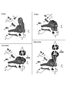 Shimano Shimano Spares FD-M9020 chain catcher and fixing bolt, M4 x 5 mm