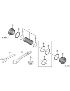 Shimano Shimano Spares FC-M761 bottom bracket spacer 1.8 mm