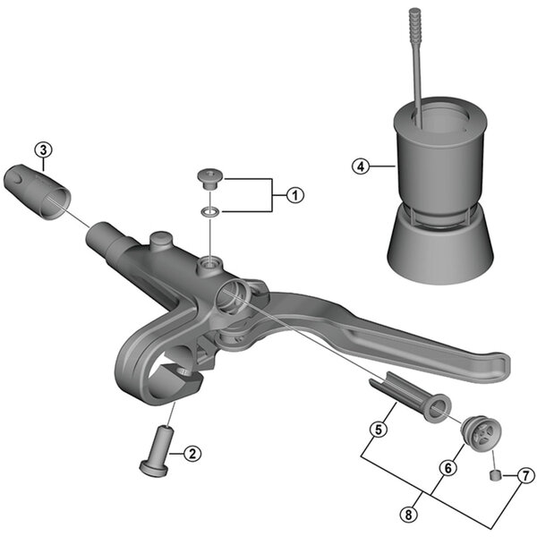 Shimano Shimano Spares BL-M6000 bleed screw and O-ring
