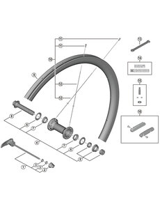 Shimano Shimano Spares WH-R9200-C36-TU-F spoke, 275 mm