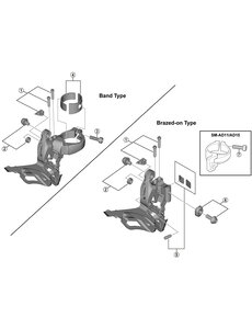 Shimano Shimano Spares FD-R2000 clamp band adapter, 28.6 mm