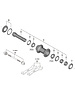 Shimano Shimano Spares HB-M9110 complete hub axle, 100 mm