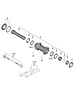 Shimano Shimano Spares HB-MT900-BS complete hub axle, 110 mm