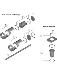 Shimano Shimano Spares EW-RS910 handle holder A and B