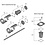 Shimano Shimano Spares EW-RS910 frame holder and fixing bolts, pair